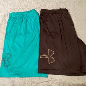 Lot of 2 men’s Under Armour athletic shorts